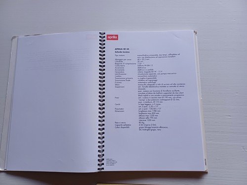 Aprilia presentazione modelli 1995 salone Milano cartella stampa originale