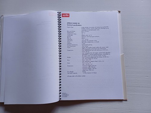 Aprilia presentazione modelli 1995 salone Milano cartella stampa originale