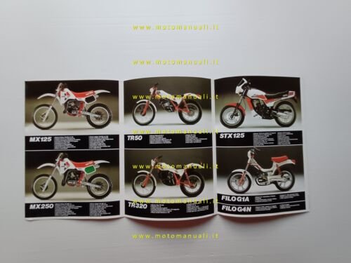 Aprilia produzione 125 250 cross enduro trial 1984 depliant originale …