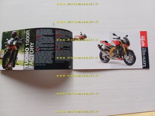 Aprilia produzione modelli 2007 depliant italiano originale