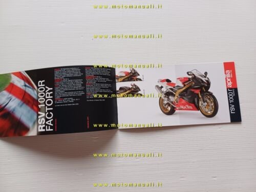 Aprilia produzione modelli 2007 depliant italiano originale