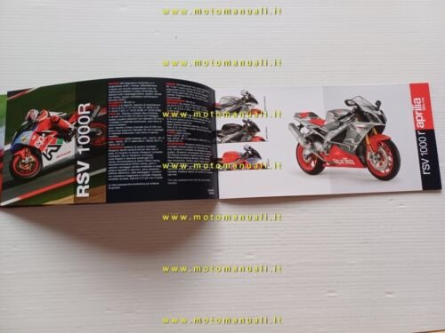 Aprilia produzione modelli 2007 depliant italiano originale