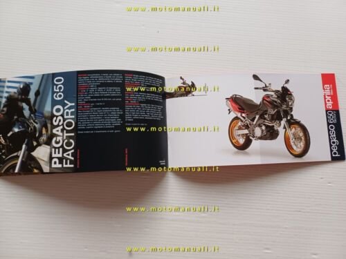 Aprilia produzione modelli 2007 depliant italiano originale