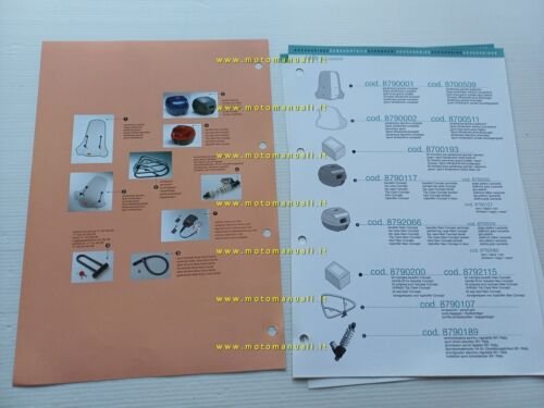 Aprilia Rally 50 air cooled 2000 catalogo accessori dedicati originale