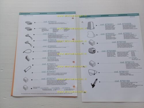 Aprilia Rally 50 air cooled 2000 catalogo accessori dedicati originale