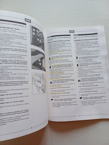 Aprilia Rally 50 scooter 1995 manuale officina TELAIO italiano ORIGINALE