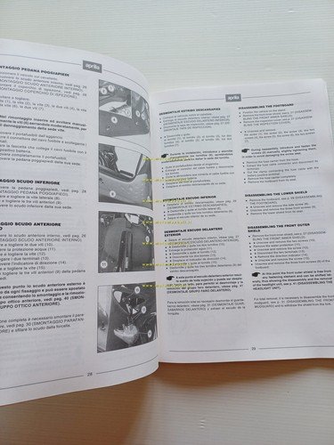 Aprilia Rally 50 scooter 1995 manuale officina TELAIO italiano ORIGINALE