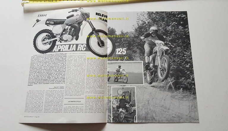 Aprilia RC 125 Regolarità 1977 prova su strada FRANCESE no …