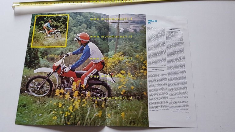 Aprilia RC 125 Regolarità 1977 prova su strada FRANCESE no …