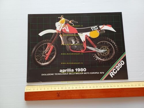 Aprilia RC 250 Regolarità Enduro 1980 depliant italiano originale