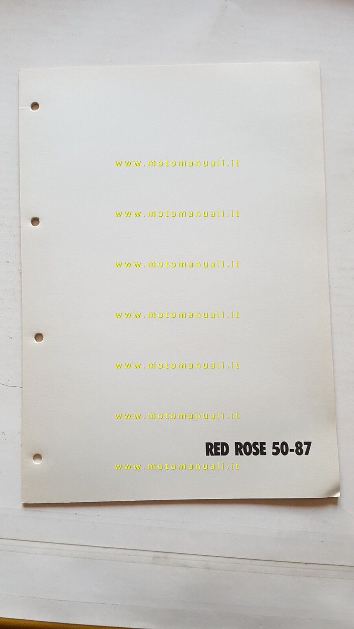 Aprilia Red Rose 50 1987 catalogo ricambi TELAIO originale Frame …