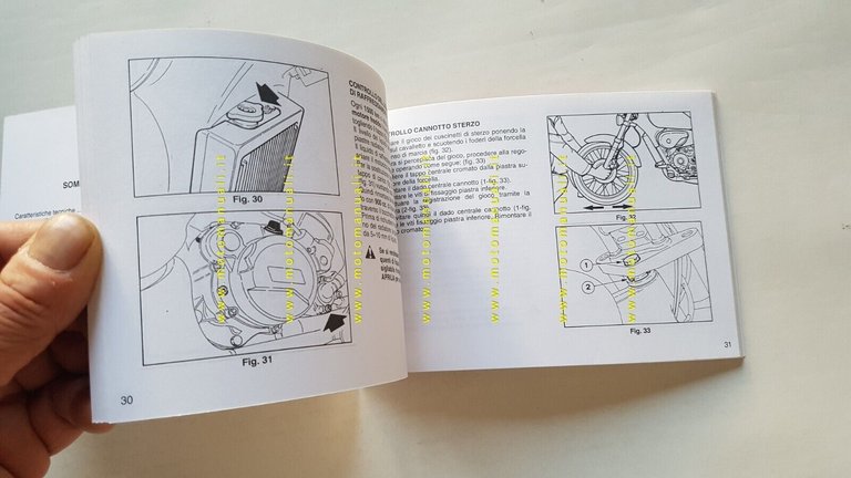 Aprilia Red Rose 50 manuale uso manutenzione originale Italiano OWNER'S …