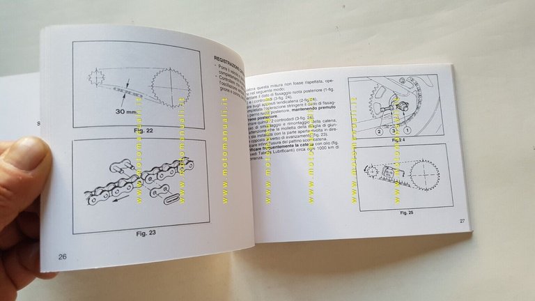 Aprilia Red Rose 50 manuale uso manutenzione originale Italiano OWNER'S …
