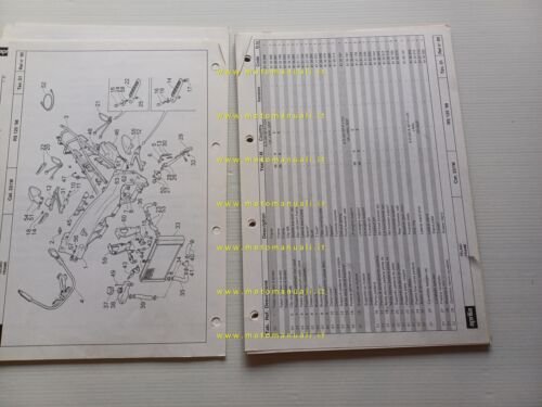 Aprilia RS 125 1998 catalogo ricambi TELAIO originale