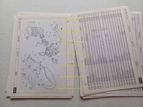 Aprilia RS 125 1998 catalogo ricambi TELAIO originale