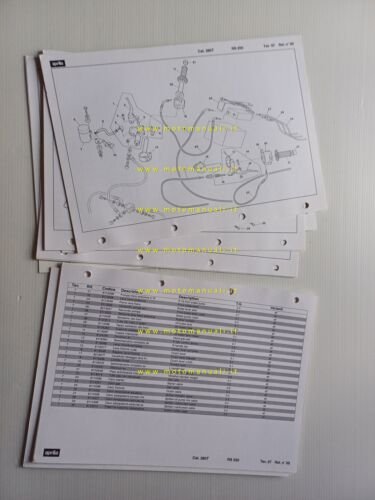 Aprilia RS 250 1995-96 catalogo ricambi TELAIO originale spare part …