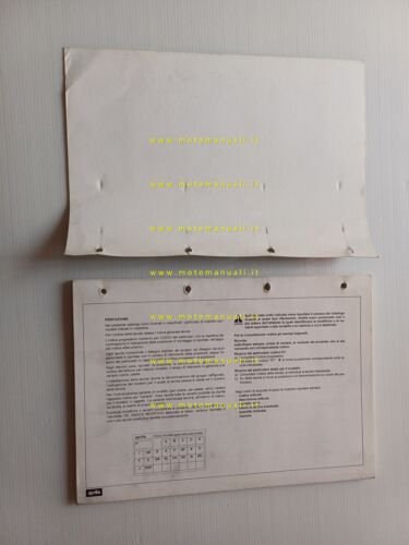 Aprilia RS 250 1995 catalogo ricambi TELAIO originale spare part …