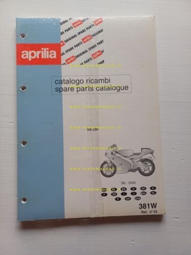 Aprilia RS 250 1998-2000 catalogo ricambi TELAIO originale NUOVO