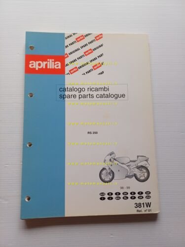 Aprilia RS 250 1998-99 catalogo ricambi TELAIO originale