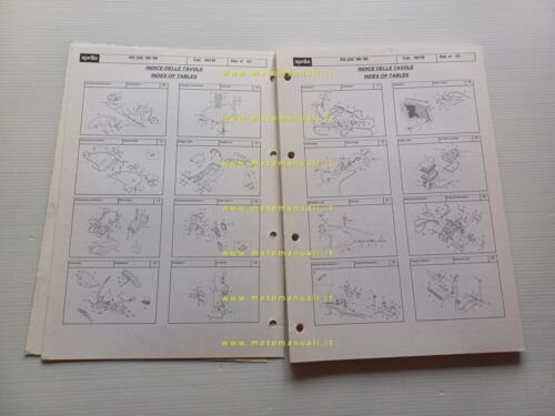Aprilia RS 250 1998-99 catalogo ricambi TELAIO originale