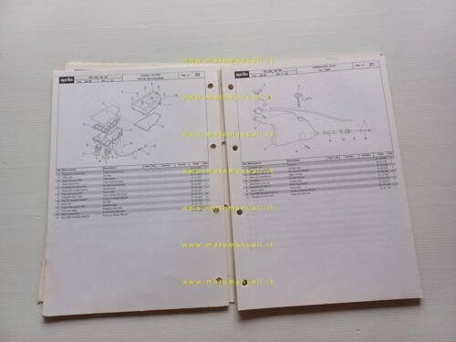 Aprilia RS 250 1998-99 catalogo ricambi TELAIO originale