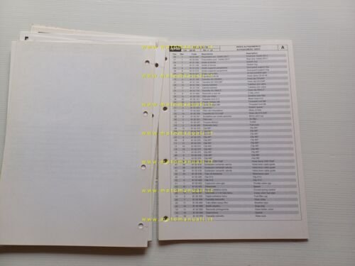 Aprilia RS 250 1998-99 catalogo ricambi TELAIO originale