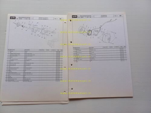 Aprilia RS 250 1998 catalogo ricambi MOTORE Suzuki originale