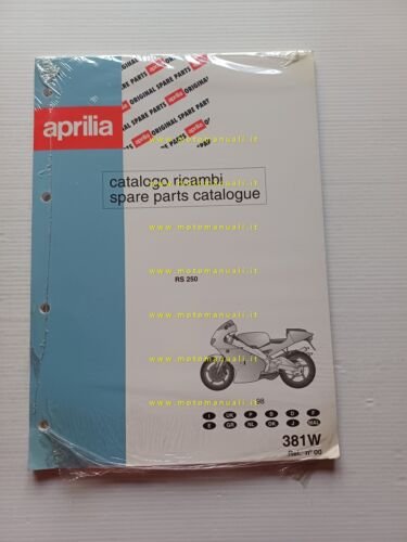 Aprilia RS 250 1998 catalogo ricambi TELAIO originale vers. 00