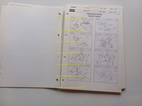 Aprilia RS 50 1999 catalogo ricambi TELAIO originale