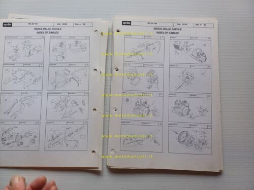 Aprilia RS 50 1999 catalogo ricambi TELAIO originale