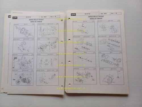 Aprilia RS 50 1999 catalogo ricambi TELAIO originale