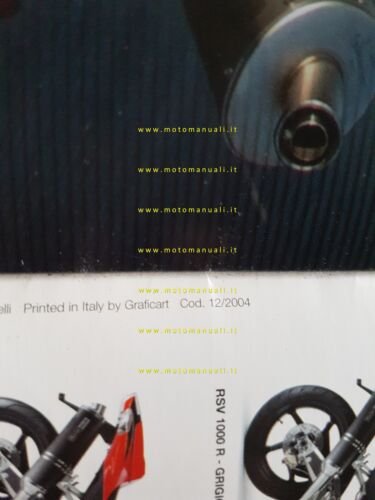 Aprilia RSV 1000 - RSV 1000 Factory 2005 depliant originale …