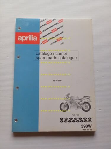 Aprilia RSV 1000 1998-99 catalogo ricambi originale NUOVO