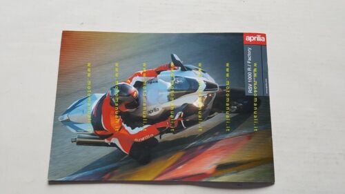 Aprilia RSV 1000 R - Factory 2004 depliant italiano originale …