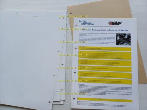 Aprilia RSV 1000-SP SL Falco 2000 catalogo silenziatori racing titanio …
