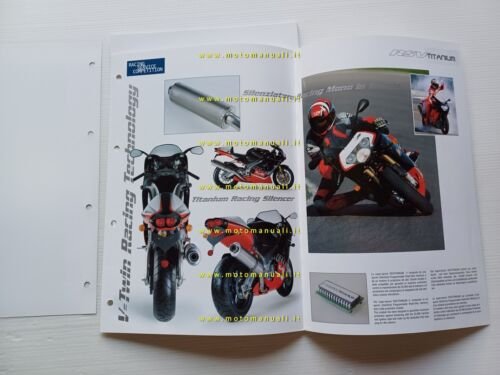Aprilia RSV 1000-SP SL Falco 2000 catalogo silenziatori racing titanio …