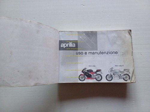 Aprilia RSV Mille - Mille R 2000 manuale uso manutenzione …