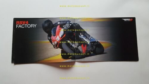 Aprilia RSV4 R - RSV4 Factory 1000 2009 depliant originale …
