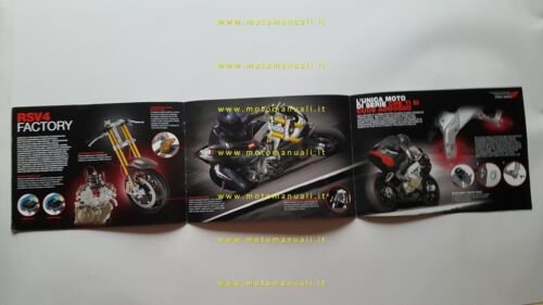 Aprilia RSV4 R - RSV4 Factory 1000 2009 depliant originale …