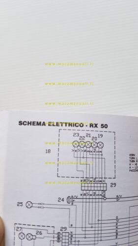 Aprilia RX 50 1996 manuale uso manutenzione libretto ITALIANO originale