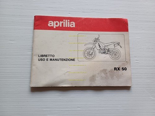 Aprilia RX 50 manuale uso manutenzione libretto istruzioni originale italiano