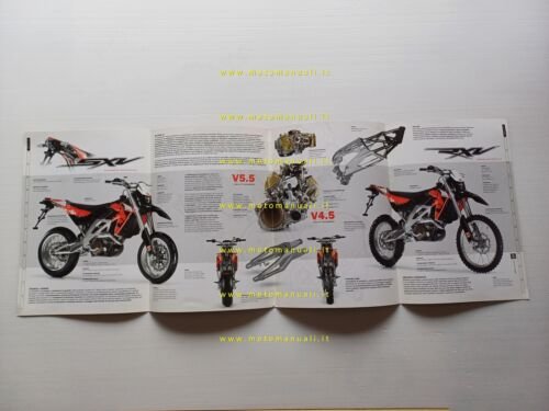 Aprilia RXV - SXV 450 - 550 depliant originale italiano