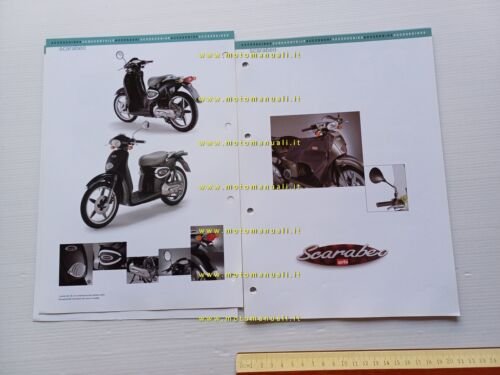 Aprilia Scarabeo 50 2000 catalogo accessori dedicati originale