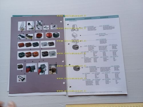 Aprilia Scarabeo 50 2000 catalogo accessori dedicati originale