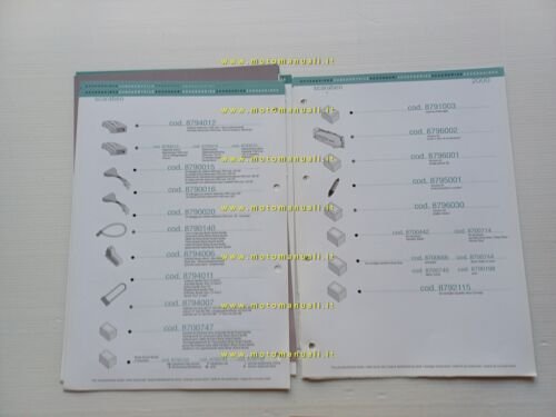 Aprilia Scarabeo 50 2000 catalogo accessori dedicati originale
