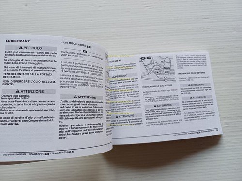 Aprilia Scarabeo 50 ie 2T - 50-100 4T 2002 manuale …