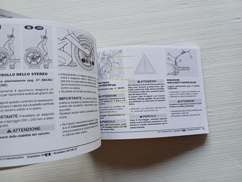 Aprilia Scarabeo 50 ie 2T - 50-100 4T 2002 manuale …