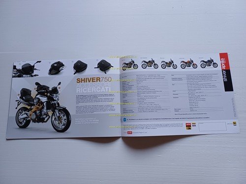 Aprilia Shiver 750 2007 depliant italiano originale