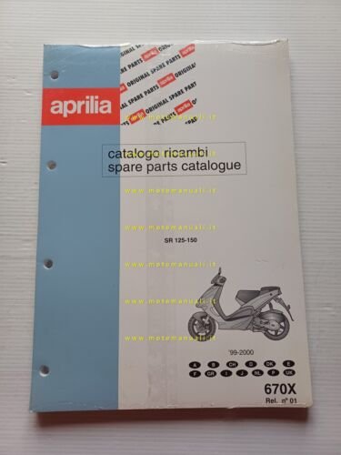 Aprilia SR 125-150 1999-2000 catalogo ricambi TELAIO originale vers. 01