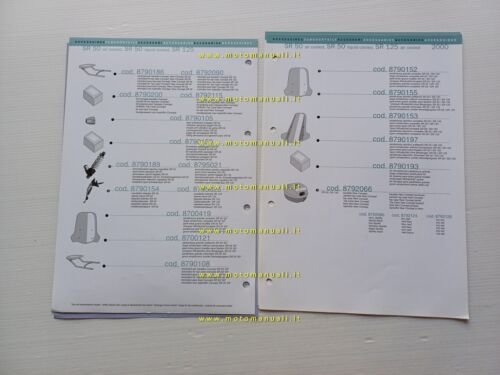 Aprilia SR 50 - SR 125 scooter 2000 catalogo accessori …
